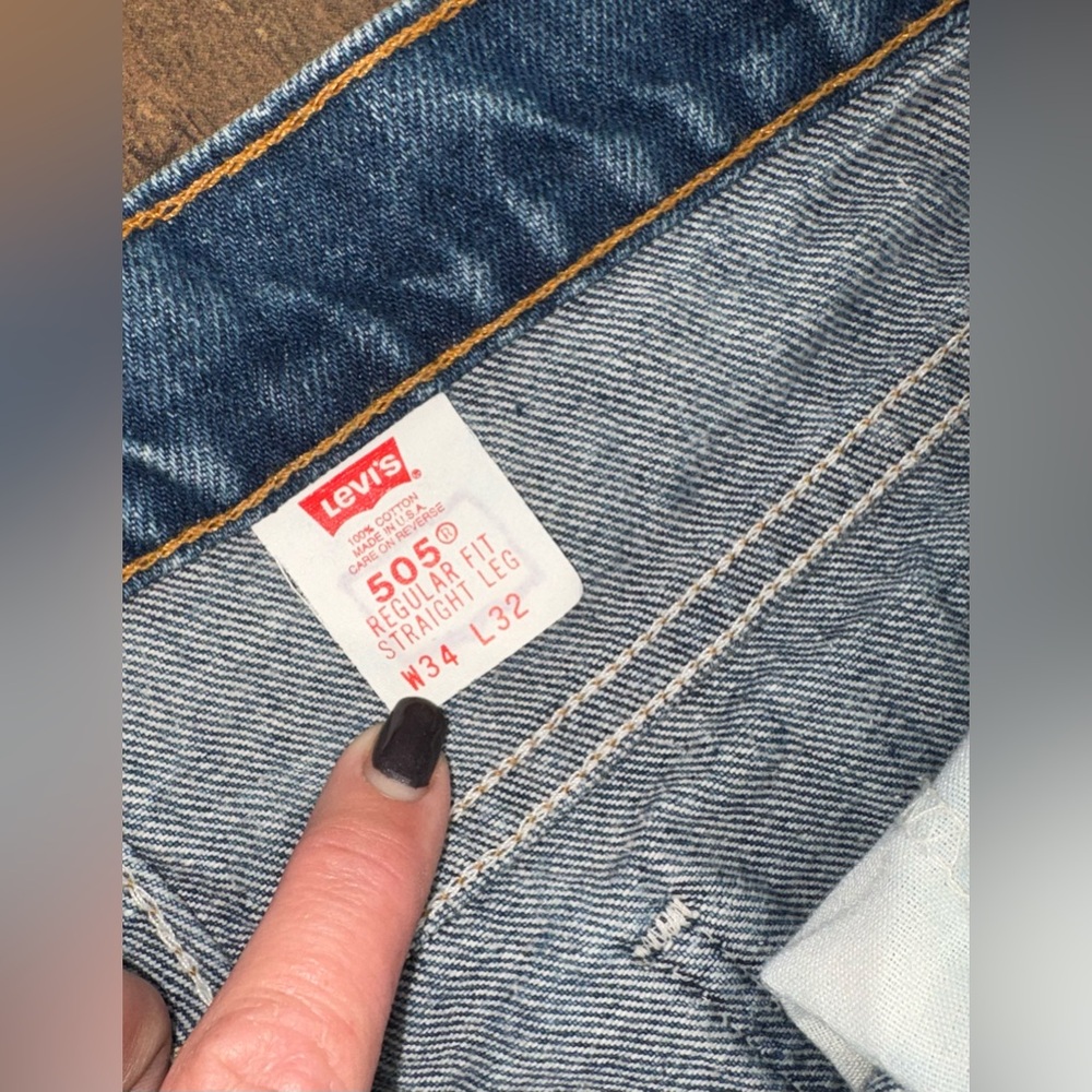 VINTAGE** Levi's Classic Straight Blue Jeans 34x32
MADE IN USA** - Picture 7 of 16